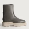 BOTTE EN CUIR OFFICE GRIS