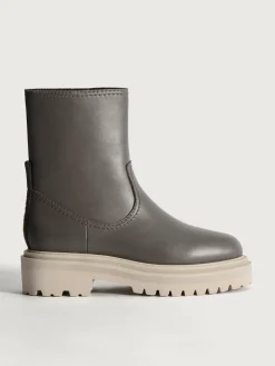 BOTTE EN CUIR OFFICE GRIS