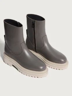 BOTTE EN CUIR OFFICE GRIS