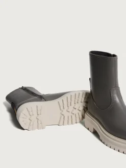 BOTTE EN CUIR OFFICE GRIS