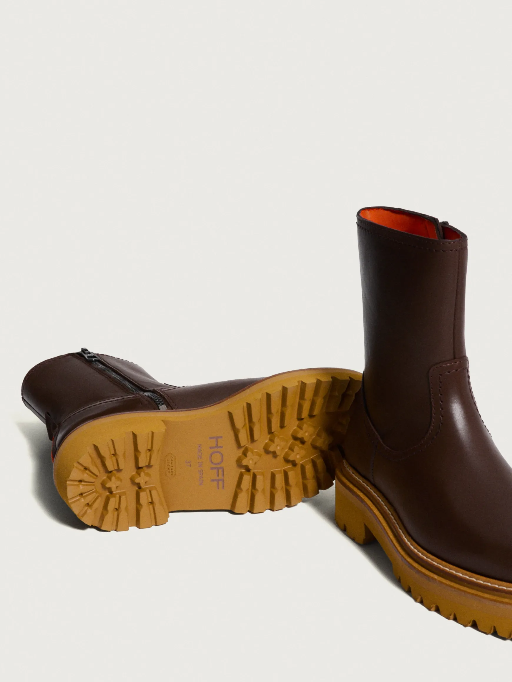 BOTTE EN CUIR OFFICE MARRON