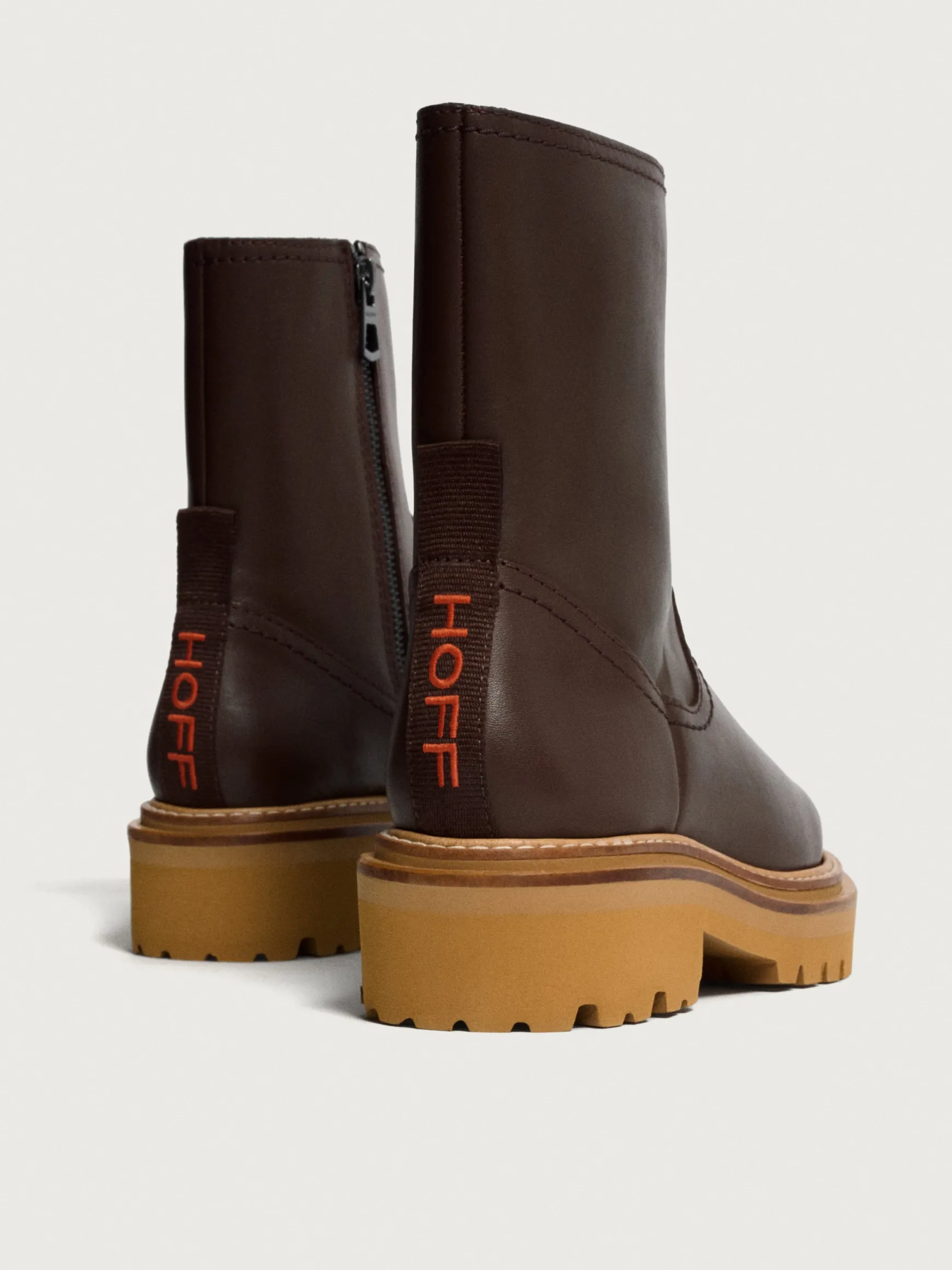 BOTTE EN CUIR OFFICE MARRON