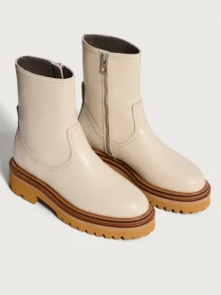 BOTTE EN CUIR OFFICE OFF WHITE