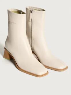 BOTTINE À TALON DATE OFF WHITE