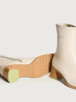 BOTTINE À TALON DATE OFF WHITE